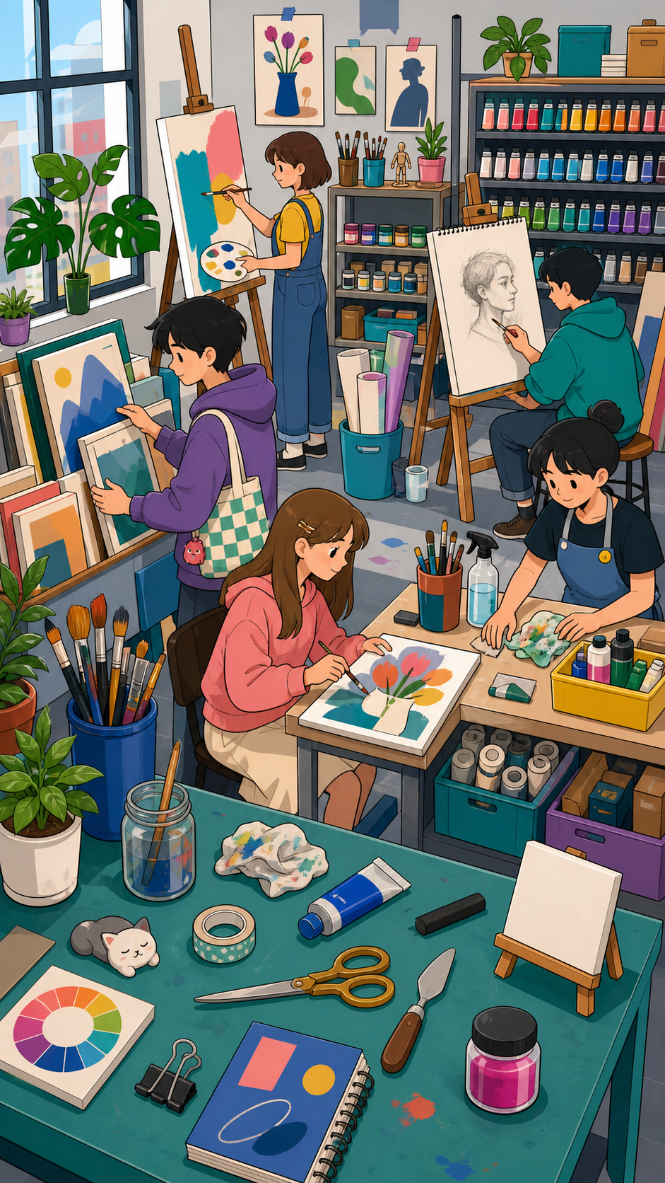 Art Studio hidden-object scene