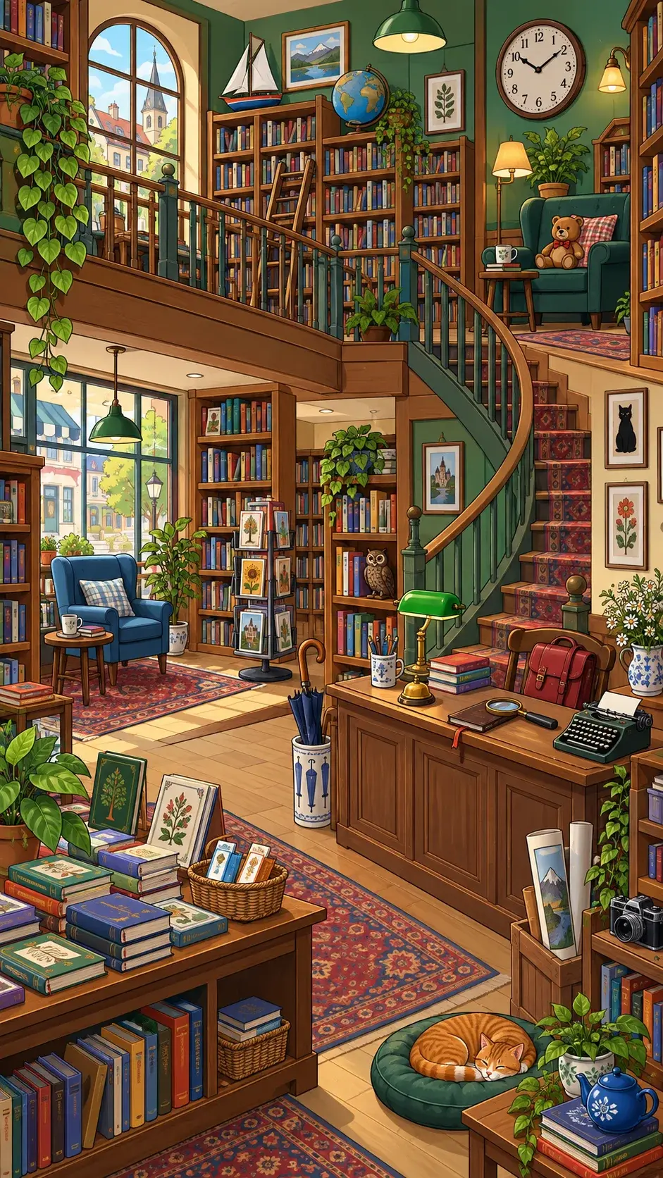 Neighborhood Bookstore hidden-object scene