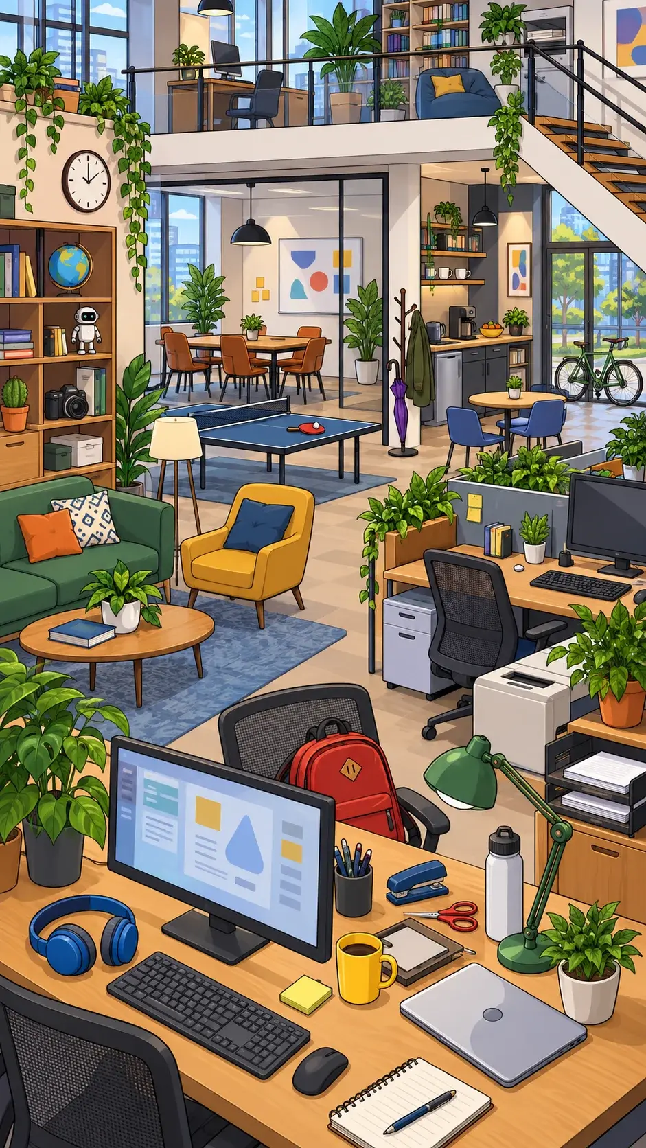 Creative Office hidden-object scene