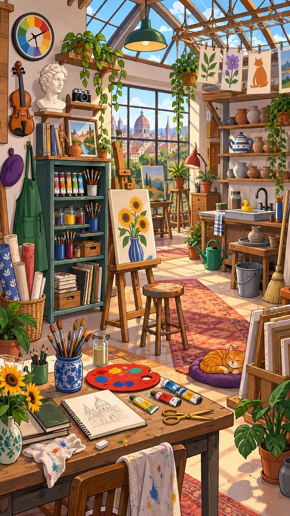 Art Studio hidden-object scene