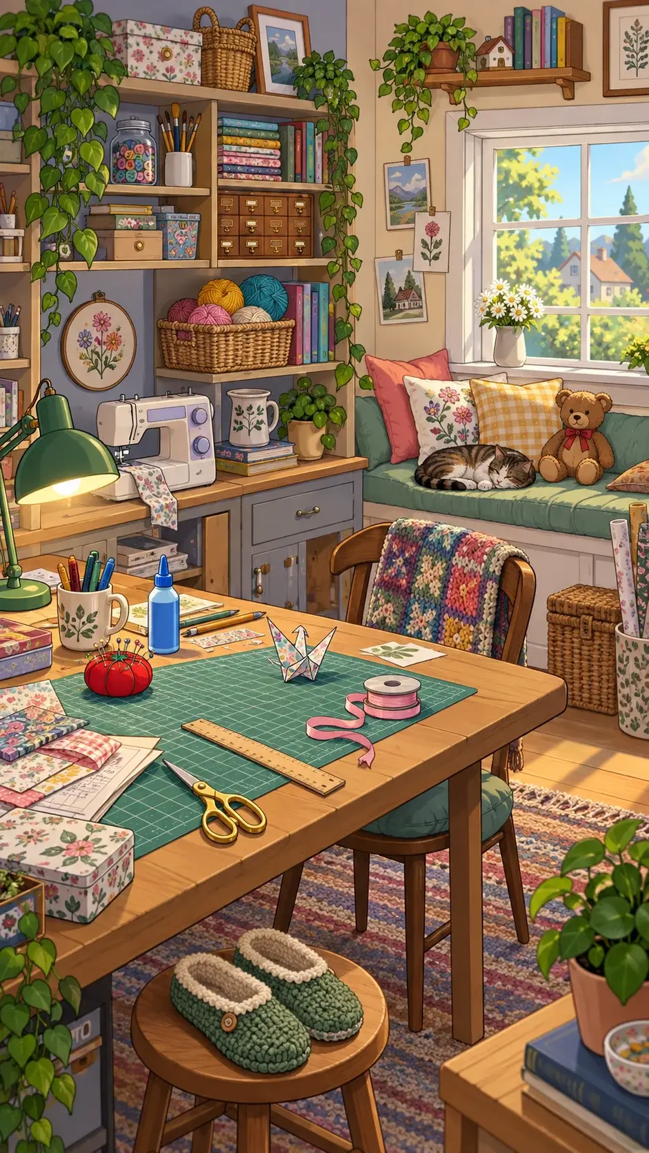 Craft Room hidden-object scene