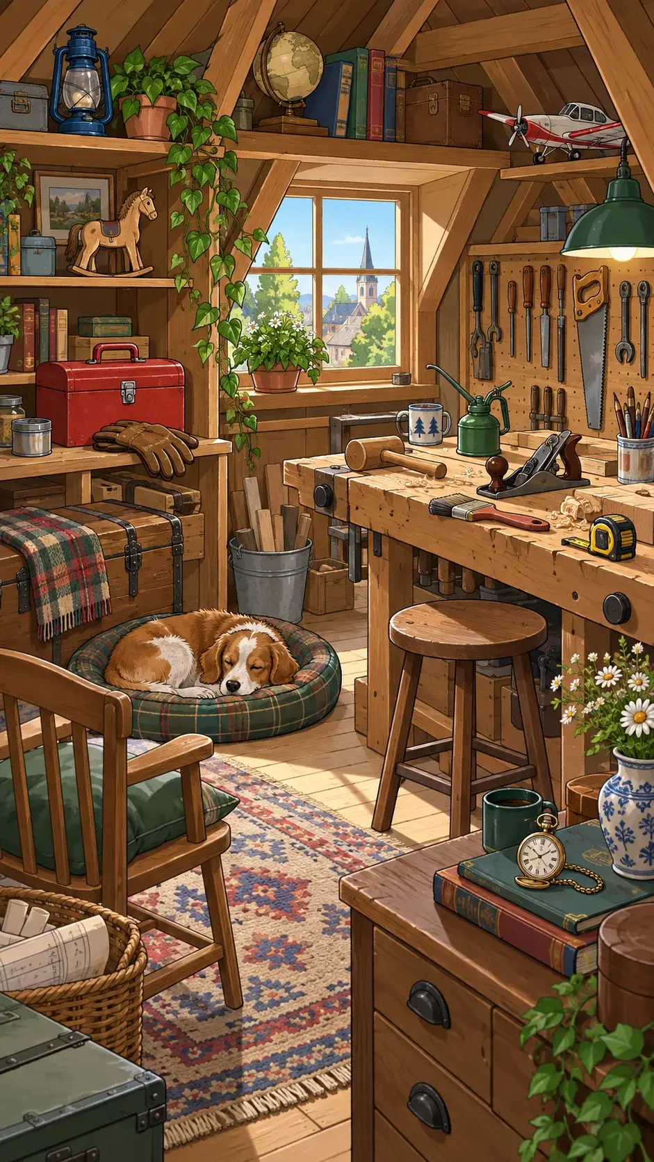 Attic Workshop Retreat hidden-object scene