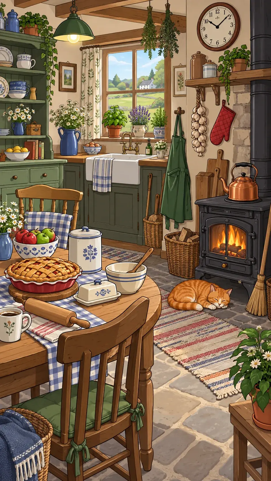 Cottage Kitchen hidden-object scene