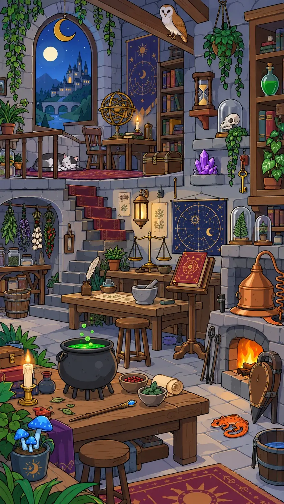 Alchemist’s Laboratory hidden-object scene