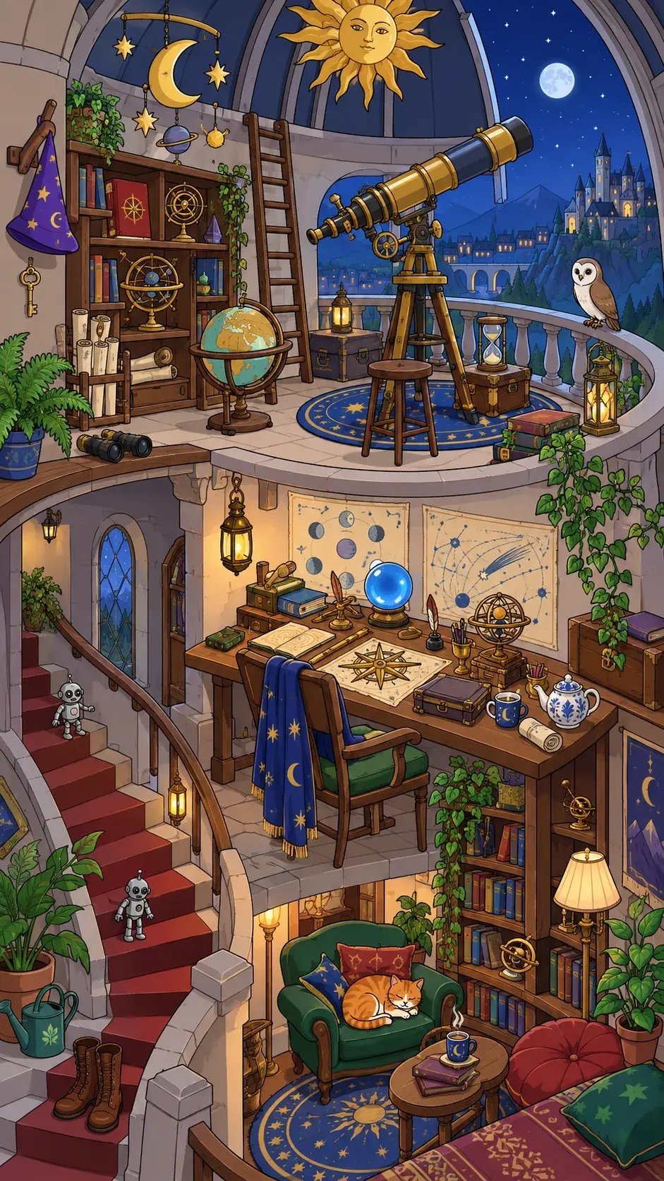 Enchanted Observatory hidden-object scene
