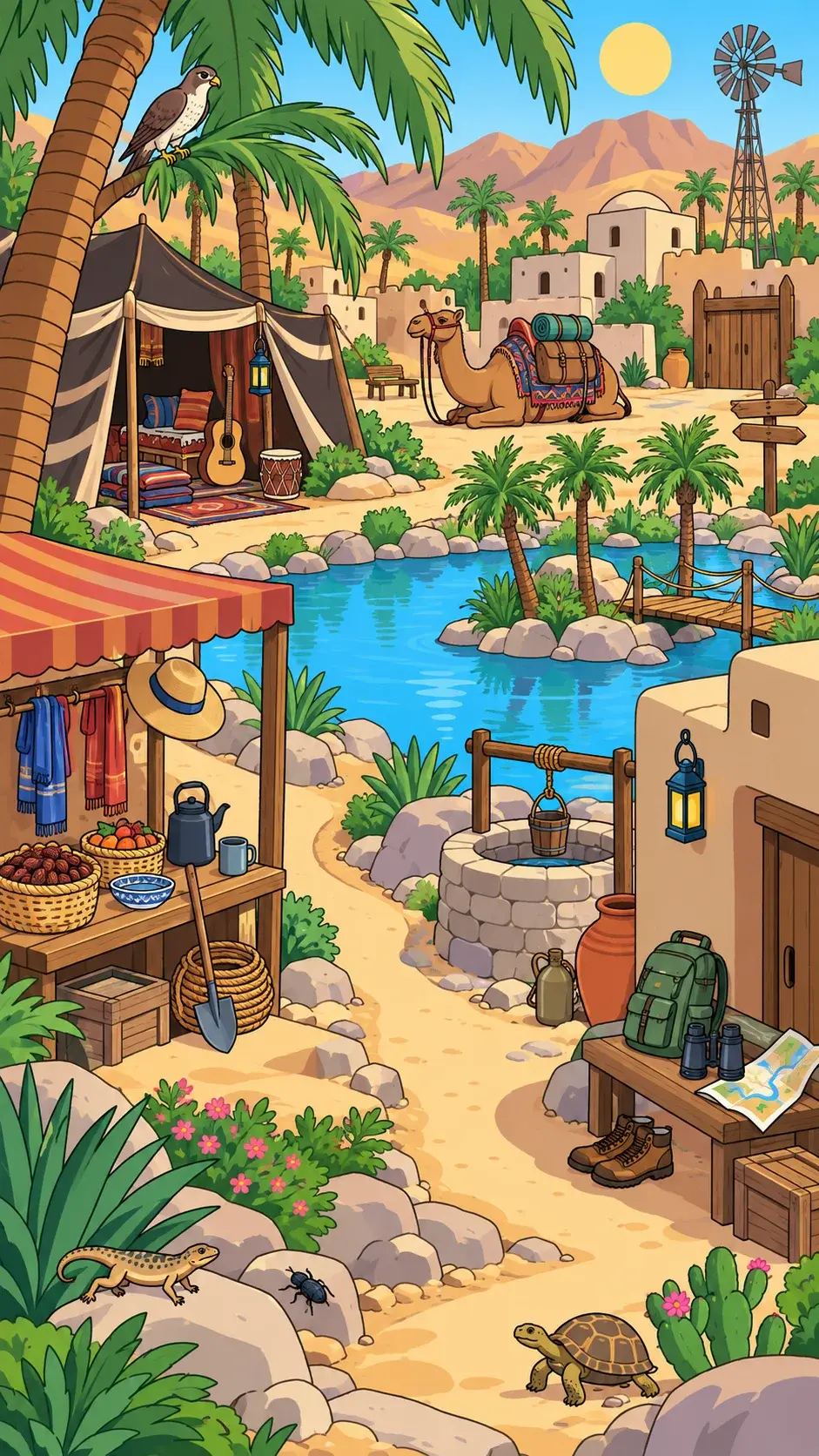 Desert Oasis hidden-object scene